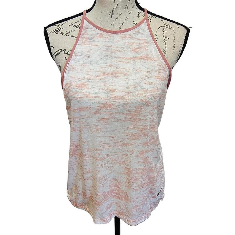 Nike Breath DRI-FIT Womens Athletic Tank Top XS Racerback Peach Pink Gym Workout - Picture 3 of 9